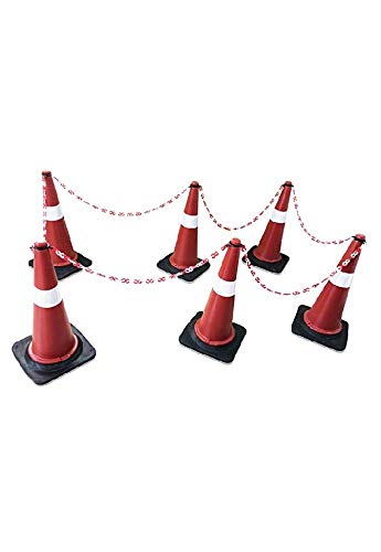 ABS INDUSTRY PVC Road Traffic Cone, Light Weight 750mm, Orange Pack of 6